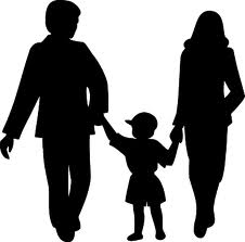 Family silhouette 